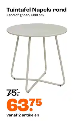 Kwantum Tuintafel Napels rond aanbieding