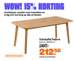 Kwantum Tuintafel Fabro aanbieding
