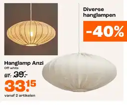 Kwantum Hanglamp Anzi aanbieding