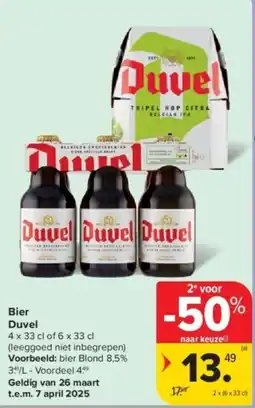 Carrefour Duvel bier aanbieding