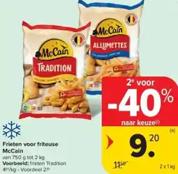 Carrefour McCain frieten voor friteuse aanbieding