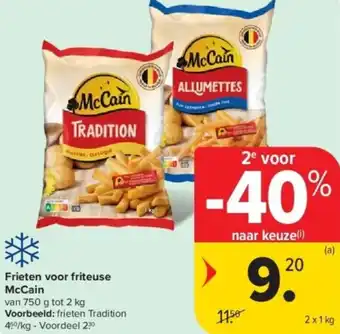 Carrefour McCain frieten voor friteuse aanbieding