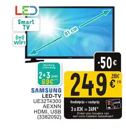 Cora Samsung LED-TV UE32T4300 aexnn HDMI, USB aanbieding