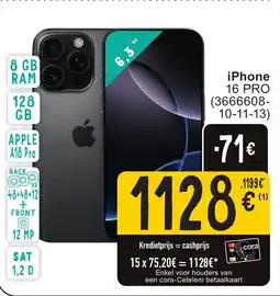 Cora Iphone 16 pro aanbieding