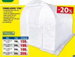 Hubo Pro tunnelserre aanbieding