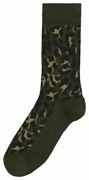 HEMA HEMA Herensokken Luipaard Legergroen (legergroen) aanbieding