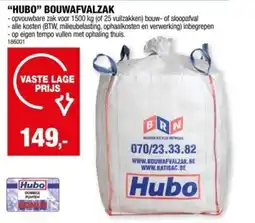 Hubo Hubo bouwafvalzak aanbieding