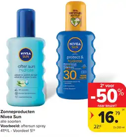 Carrefour Market Zonneproducten NIVEA sun aanbieding