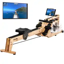 Decathlon Water roeimachine Styrke - Essenhout - Bluetooth - waterroeiapparaat aanbieding
