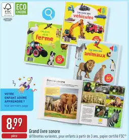 ALDI Grand livre sonore aanbieding