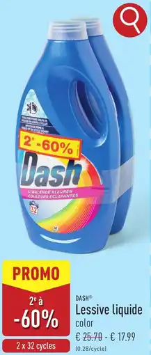 ALDI Dash lessive liquide aanbieding