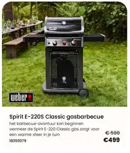 Europoint Spirit E-220S Classic gasbarbecue aanbieding