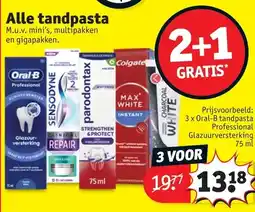 Kruidvat Alle tandpasta aanbieding