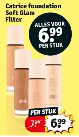 Kruidvat Catrice foundation Soft Glam Filter aanbieding