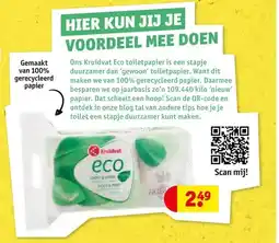 Kruidvat Kruidvat Eco 3-laags toiletpapier aanbieding