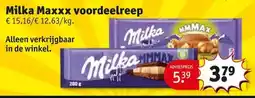 Kruidvat Milka Maxxx voordeelreep aanbieding