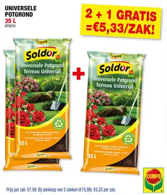 Hubo Compo Universele Potgrond aanbieding