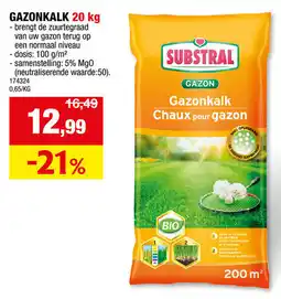 Hubo Substral Gazonkalk aanbieding