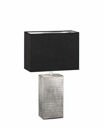 Zelfbouwmarkt Tafellamp Zwart Zilver Excl Lamp 1xe14 Hoogte 50cm aanbieding