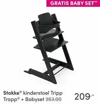 Baby & Tiener Stokke kinderstoel tripp trapp + babyset aanbieding