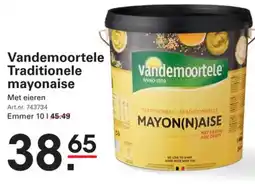 Sligro Vandemoortele Traditionele mayonaise met eieren aanbieding