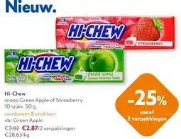 OKay Hi-Chew snoep Green Apple of Strawberry aanbieding