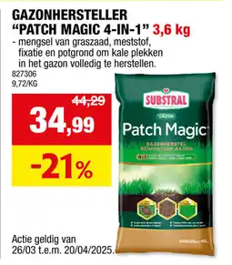 Hubo Gazonhersteller patch magic 4 in 1 aanbieding