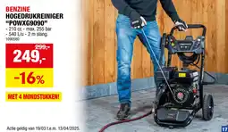 Hubo Benzine hogedrukreiniger POWXG9090 aanbieding