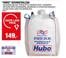 Hubo Hubo bouwafvalzak aanbieding