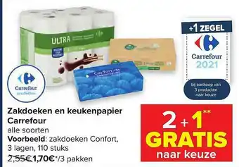Zakdoeken En Keukenpapier Carrefour