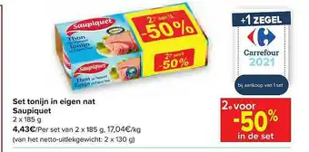 Set Tonijn In Eigen Nat Saupiquet