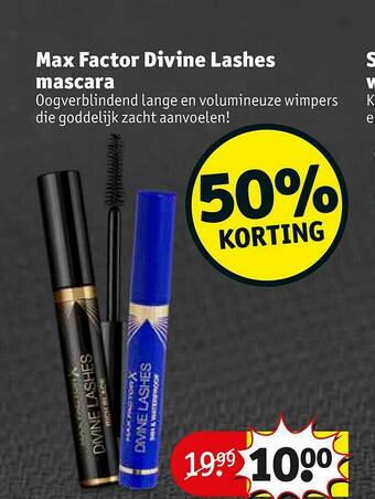 Kruidvat Max Factor Divine Lashes Mascara aanbieding
