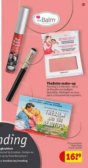 Kruidvat The Balm Make-up aanbieding