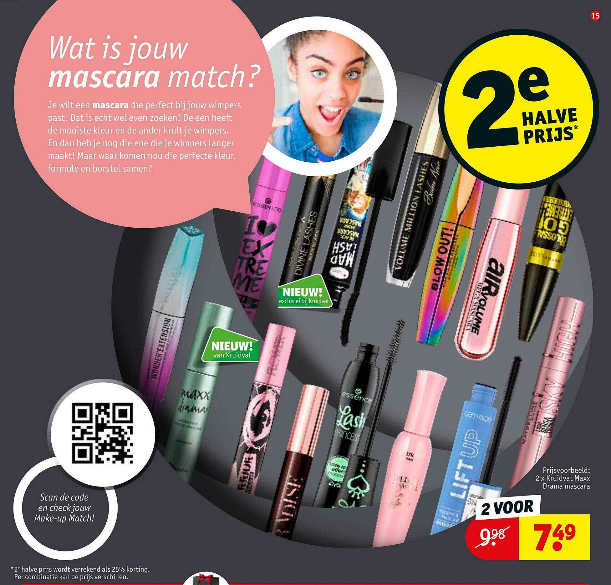 Kruidvat Maxx Drama Mascara promotie bij Kruidvat