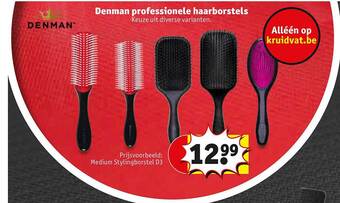 Kruidvat Denman Professionele Haarborstels aanbieding