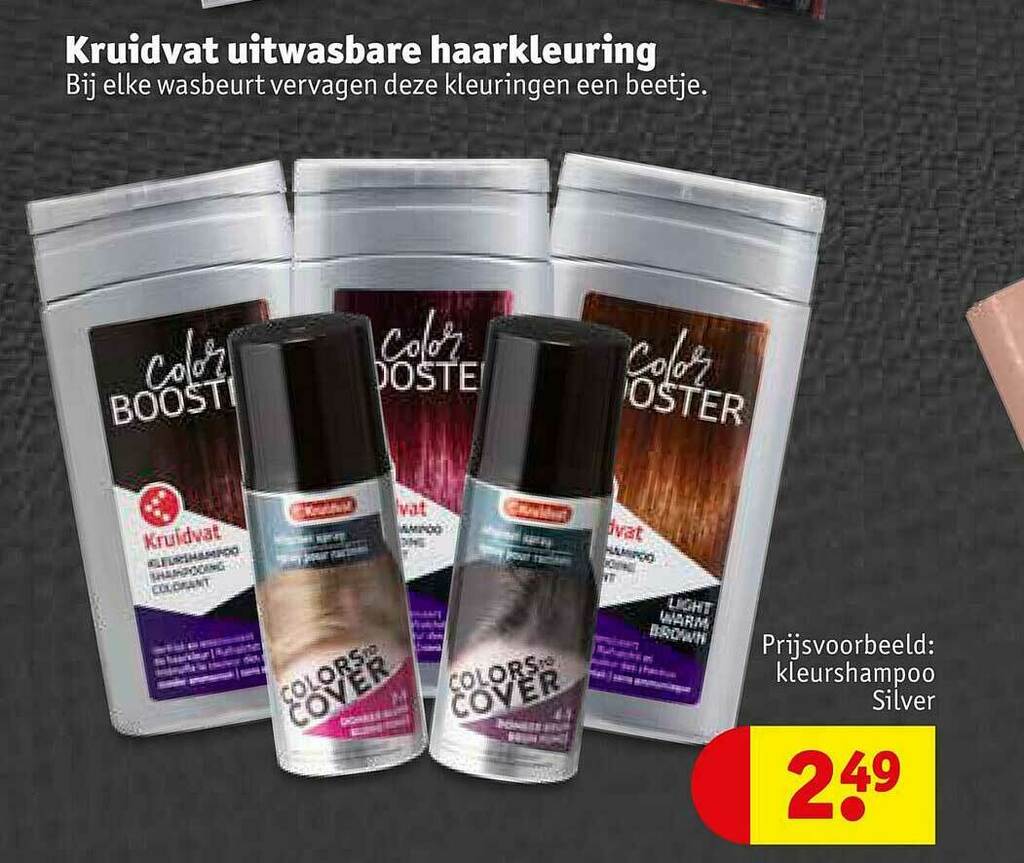 Kruidvat Uitwasbare Haarkleuring promotie bij Kruidvat
