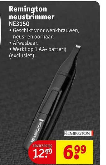 Kruidvat Remington Neustrimmer aanbieding