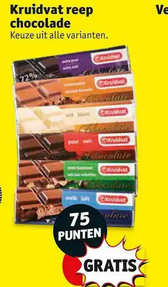 Kruidvat Kruidvat Reep Chocolade aanbieding