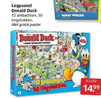 Boekenvoordeel Legpuzzel Donalt Duck aanbieding