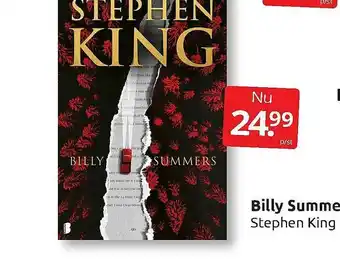Boekenvoordeel Billy Summe Stephen King aanbieding