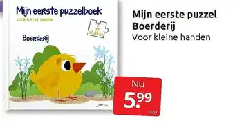 Boekenvoordeel Mijn Eerste Puzzel Boerderij aanbieding