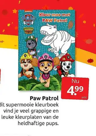 Boekenvoordeel Paw Patrol aanbieding