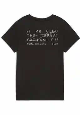 Decathlon Club Graphic hardloopshirt voor dames PUMA Black aanbieding