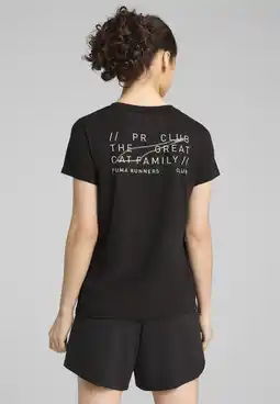Decathlon Club Graphic hardloopshirt voor dames PUMA Black aanbieding