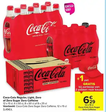 Coca-cola Regular, Light, Zero Of Zero Sugar Zero Caffeine