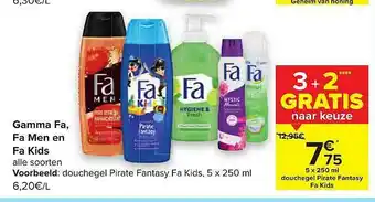 Hyper Carrefour Gamma Fa, Fa Men En Fa Kids aanbieding
