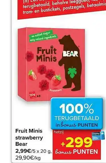 Fruit Minis Strawberry Bear