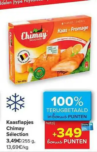 Hyper Carrefour Kaasflapjes Chimay Sélection aanbieding