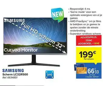 Hyper Carrefour Scherm Lc32r500 Samsung aanbieding