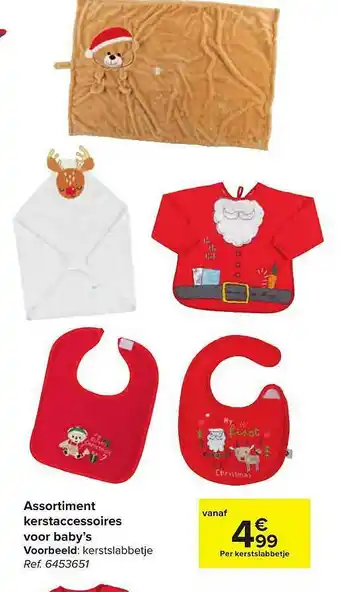 Hyper Carrefour Assortiment Kerstaccessoires Voor Baby's aanbieding